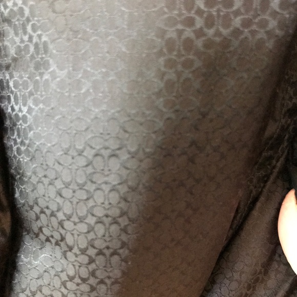 Coach Monogramed Belted Jacket , Black, Size Large - Picture 6 of 16